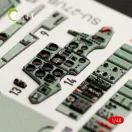 Kelik SU-27UB Flanker interior 3D decals for GWH kit 1:48 (K48052)