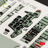   Kelik SU-27UB Flanker interior 3D decals for GWH kit 1:48 (K48052)