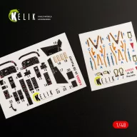   Kelik IA-58 Pucara interior 3D decals for Kinetic kit 1:48 (K48055)