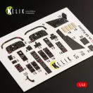 Kelik IA-58 Pucara interior 3D decals for Kinetic kit 1:48 (K48055)