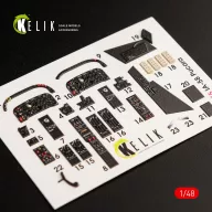   Kelik IA-58 Pucara interior 3D decals for Kinetic kit 1:48 (K48055)