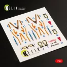 Kelik IA-58 Pucara interior 3D decals for Kinetic kit 1:48 (K48055)