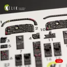 Kelik IA-58 Pucara interior 3D decals for Kinetic kit 1:48 (K48055)