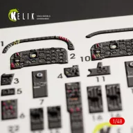   Kelik IA-58 Pucara interior 3D decals for Kinetic kit 1:48 (K48055)