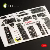Kelik F-4G interior 3D decals for Meng kit 1:48 (K48056)