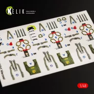 Kelik F-4G interior 3D decals for Meng kit 1:48 (K48056)