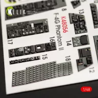 Kelik F-4G interior 3D decals for Meng kit 1:48 (K48056)