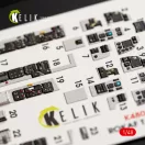 Kelik T-50 ROKAF interior 3D decals for Academy kit 1:48 (K48057)