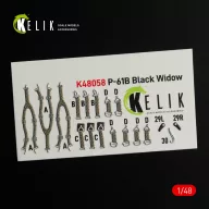   Kelik P-61B 'Black Widow' interior 3D decals for GWH kit 1:48 (K48058)