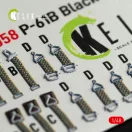 Kelik P-61B 'Black Widow' interior 3D decals for GWH kit 1:48 (K48058)
