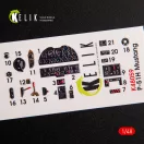 Kelik P-51H Mustang interior 3D decals for Modelsvit kit 1:48 (K48059)