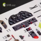 Kelik P-51H Mustang interior 3D decals for Modelsvit kit 1:48 (K48059)