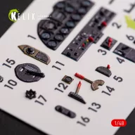   Kelik P-51H Mustang interior 3D decals for Modelsvit kit 1:48 (K48059)