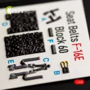 Kelik F-16E Desert Vipers Block 60 interior 3D decals for Kinetic kit 1:48 (K48060)