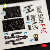   Kelik F-16E Desert Vipers Block 60 interior 3D decals for Kinetic kit 1:48 (K48060)