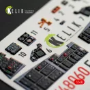 Kelik F-16E Desert Vipers Block 60 interior 3D decals for Kinetic kit 1:48 (K48060)