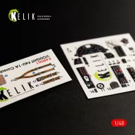   Kelik F4U-1A Corsair interior 3D decals for Tamiya kit 1:48 (K48061)