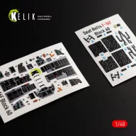   Kelik F-16F Desert Vipers Block 60 interior 3D decals for Kinetic kit 1:48 (K48062)