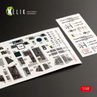   Kelik F-14D Tomcat interior 3D decals for Tamiya kit 1:48 (K48063)