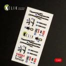 Kelik F-14D Tomcat interior 3D decals for Tamiya kit 1:48 (K48063)