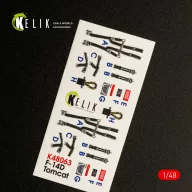   Kelik F-14D Tomcat interior 3D decals for Tamiya kit 1:48 (K48063)