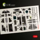 Kelik F-14D Tomcat interior 3D decals for Tamiya kit 1:48 (K48063)