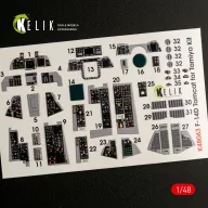   Kelik F-14D Tomcat interior 3D decals for Tamiya kit 1:48 (K48063)