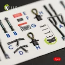 Kelik F-14D Tomcat interior 3D decals for Tamiya kit 1:48 (K48063)