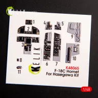   Kelik F-18C Hornet interior 3D decals for Hasegawa kit 1:48 (K48065)