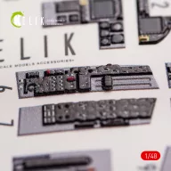   Kelik F-18C Hornet interior 3D decals for Hasegawa kit 1:48 (K48065)