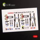 Kelik F-14B Tomcat interior 3D decals for GWH kit 1:48 (K48066)