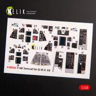   Kelik F-14B Tomcat interior 3D decals for GWH kit 1:48 (K48066)