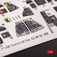   Kelik F-14B Tomcat interior 3D decals for GWH kit 1:48 (K48066)