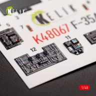 Kelik F-35A interior 3D decals for Tamiya kit 1:48 (K48067)