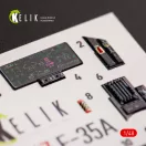 Kelik F-35A interior 3D decals for Tamiya kit 1:48 (K48067)
