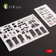   Kelik F-14A Tomcat late interior 3D decals for Tamiya kit 1:48 (K48068)