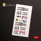 Kelik F-14A Tomcat late interior 3D decals for Tamiya kit 1:48 (K48068)
