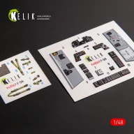 Kelik F-5N interior 3D decals for AFV Club kit 1:48 (K48069)