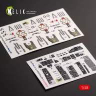   Kelik F-4E Phantom II interior 3D decals for Meng kit 1:48 (K48070)