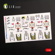   Kelik F-4E Phantom II interior 3D decals for Meng kit 1:48 (K48070)