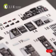  Kelik F-4E Phantom II interior 3D decals for Meng kit 1:48 (K48070)