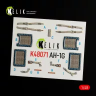   Kelik AH-1G interior 3D decals forICM/SpecialHobby kit 1:48 (K48071)