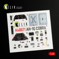   Kelik AH-1G interior 3D decals forICM/SpecialHobby kit 1:48 (K48071)