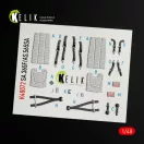 Kelik Dauphin II SA.365F / AS.565SA interior 3D decals for Kitty Hawk / Zimimodel kit 1:48 (K48072)