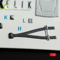   Kelik Dauphin II SA.365F / AS.565SA interior 3D decals for Kitty Hawk / Zimimodel kit 1:48 (K48072)