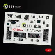   Kelik F-14A Tomcat interior 3D decals for Italeri kit 1:48 (K48074)