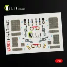 Kelik F-14A Tomcat interior 3D decals for Italeri kit 1:48 (K48074)