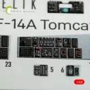 Kelik F-14A Tomcat interior 3D decals for Italeri kit 1:48 (K48074)