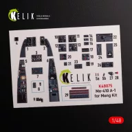   Kelik Messerschmitt Me-410 A1 interior 3D decals for Meng Model kit 1:48 (K48075)