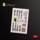 Kelik Messerschmitt Me-410 A1 interior 3D decals for Meng Model kit 1:48 (K48075)